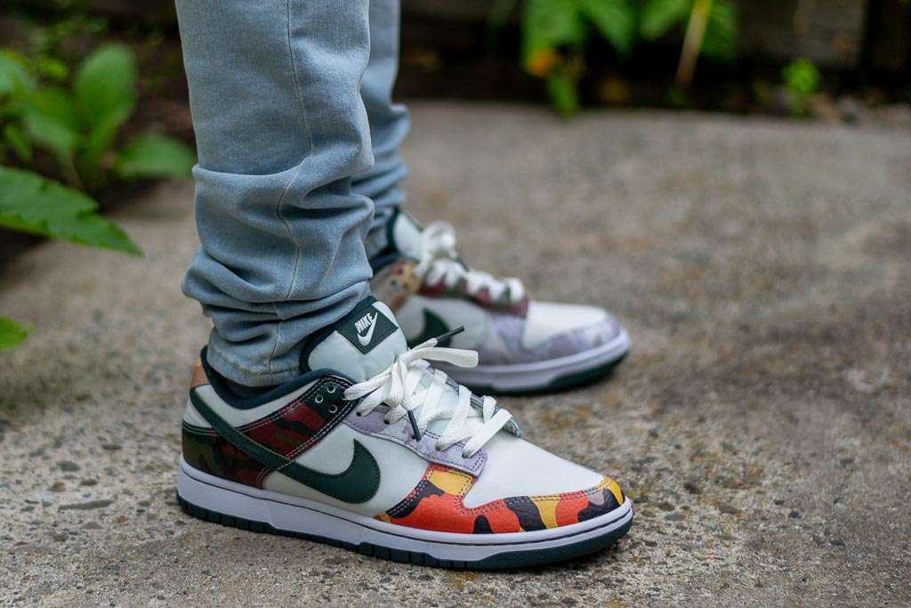 multi camo dunks